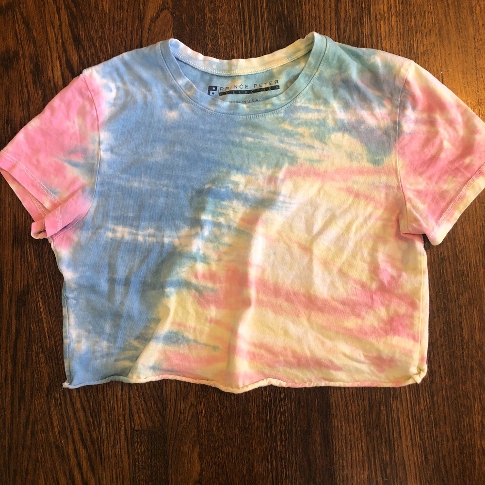 Rainbow Tye Dye Crop Top